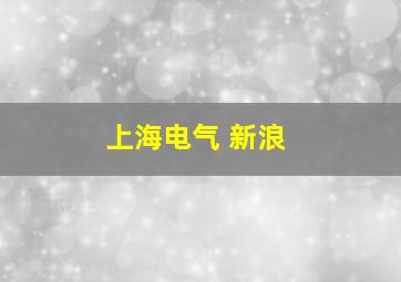 上海电气 新浪